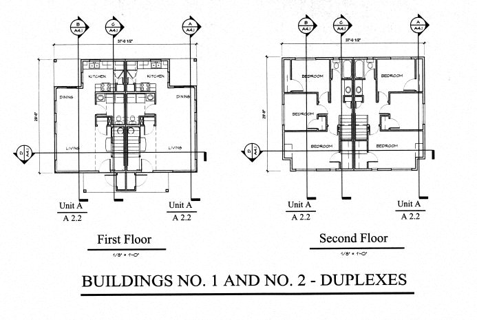 Floor plan for 2 beds, 1 bath, 952 sqft